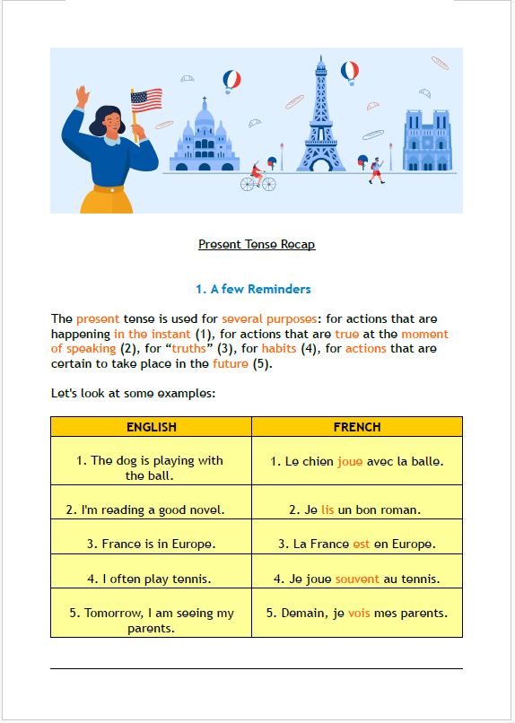 PDF to learn French